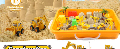 Tractor Sand Play Set Toy Sensory Bin For Kids