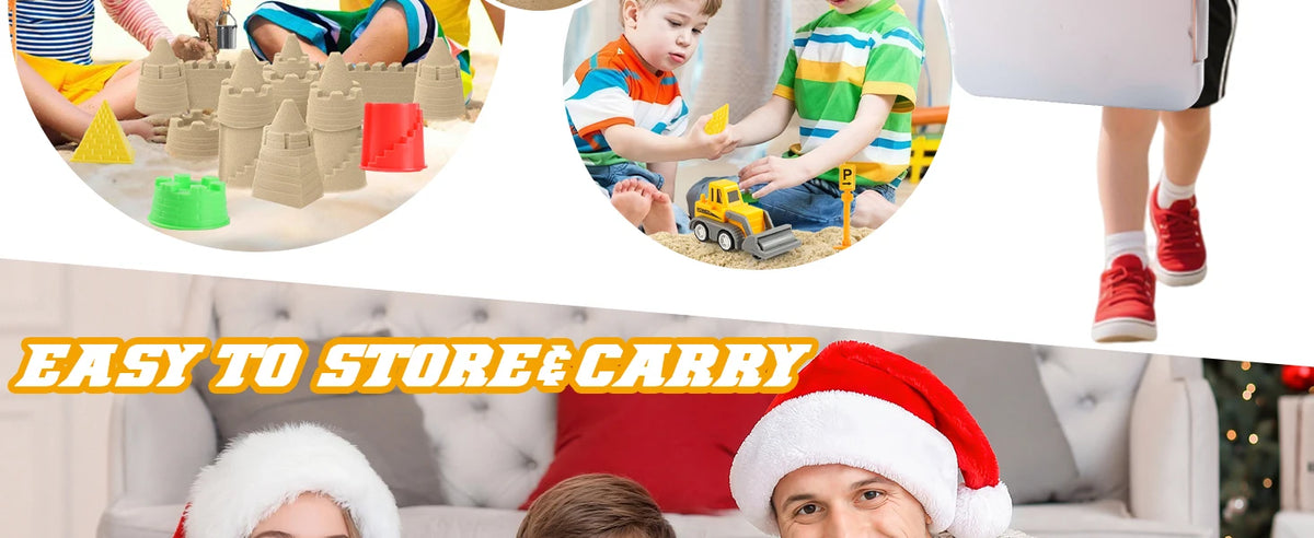 Tractor Sand Play Set Toy Sensory Bin For Kids