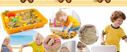 Tractor Sand Play Set Toy Sensory Bin For Kids